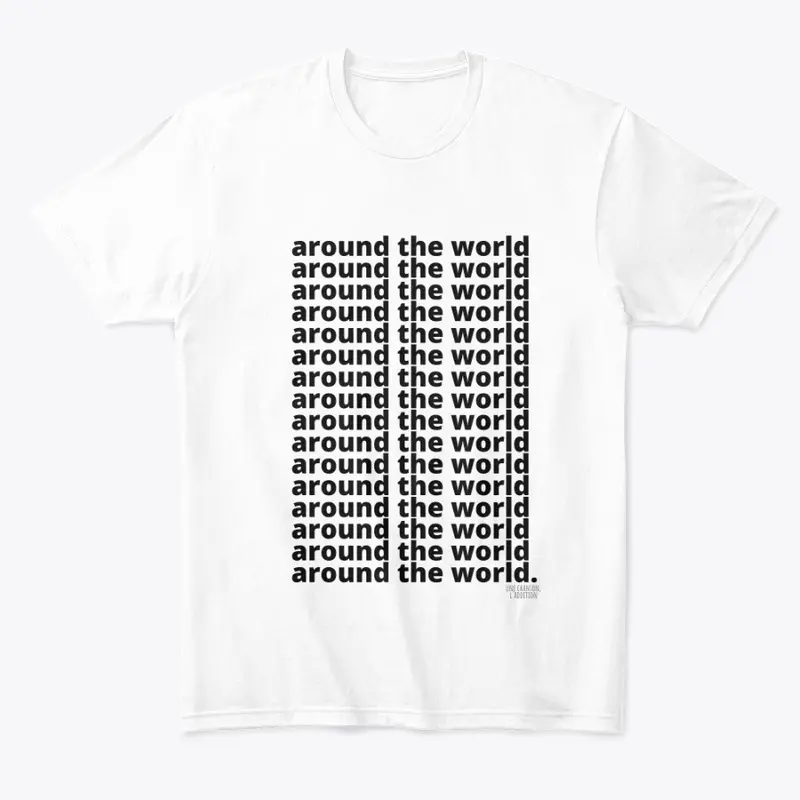 T-SHIRT BLANC SLIM UCLAddition X around